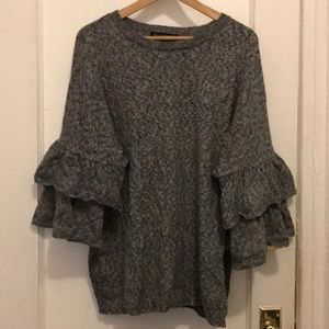 Eloquii tiered ruffle sleeve sweater size 18/20